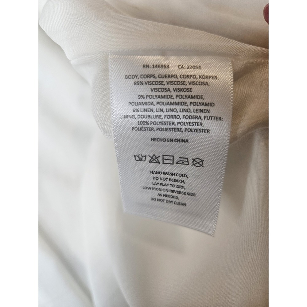 Mare Mare X Anthropologie Sleeveless Midi Dress Size Small Ivory Minimalist - Picture 9 of 10